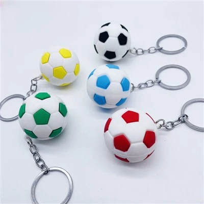 2026 Football World - cawan lembut PVC Soccer 3D keychain