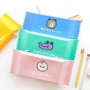 Reka bentuk Candy Fesyen Silikon Pelajar Kes Pensil