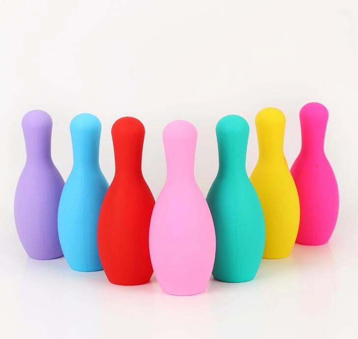 Beg Penyimpanan Bowling Coin Purse Silicone Key Zipper
