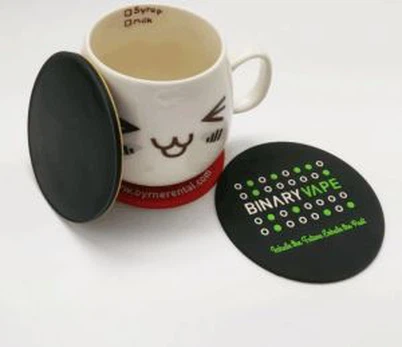 3d Getah Plastik Lembut Pvc Coaster, Peminum Getah
