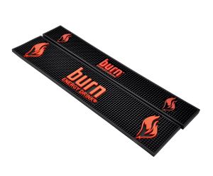 Aksesori Bir Tidak licin 100% PVC Custom Logo Bar Runner Tikar Getah