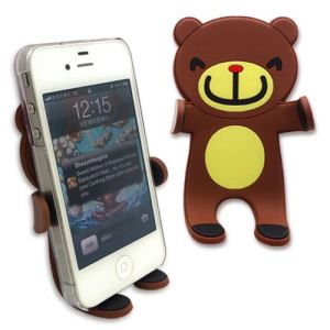Pemegang Telefon PVC Fleksibel Kartun Untuk Kereta