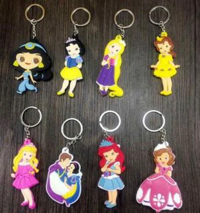 Promosi Logo Rantai Kunci PVC Kartun Comel