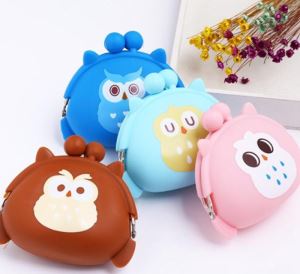 Mini Kartun Kalis Air Silicone Syiling Purse Kid Wallet