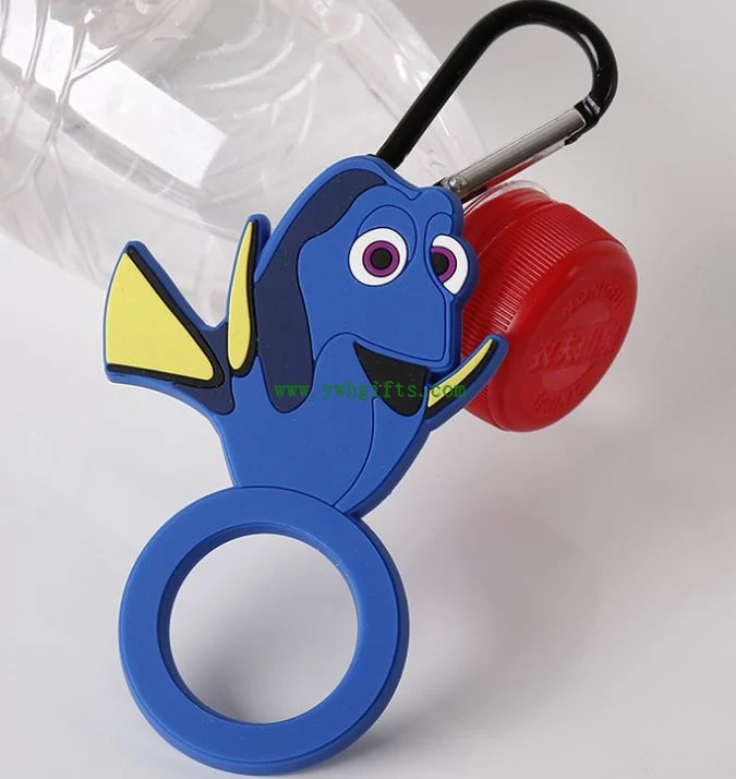 3D Logo Magnetic Soft PVC Rubber Bottle Opener Christmas Beer Opener