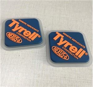 Pakaian pakaian Silikon 3D tampalan logo bercetak Silikon Label
