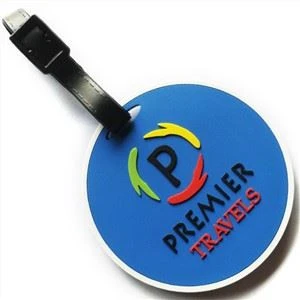 Lembut PVC Kalis Air Bagasi Tag 3D Beg Getah Tags Untuk Perjalanan
