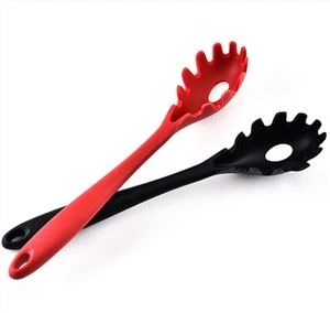 Memasak Silikon Spaghetti Mie Sendok Sendok Silicone Pasta Fork Spoon