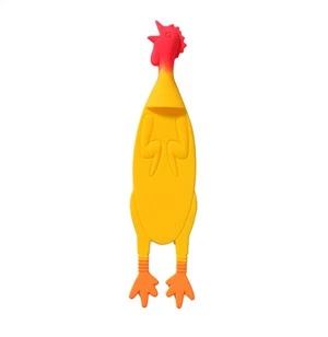 Fesyen 3D Anak Ayam Bentuk Silikon Lembut Penanda Buku Klip Kertas